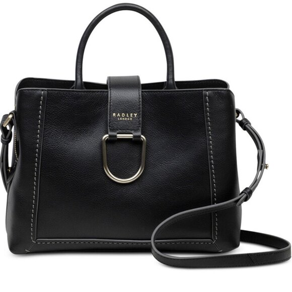 Radley London Primrose Hill Black  D Loop Shoulder Bag- NWOT - Picture 1 of 14